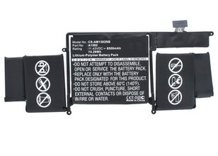 11.43V 6500mAh Notizbuch Laptop akku for MacBook A1502 Batterie Macbook Pro 13