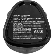 12.0V 2000mAh Elektrowerkzeuge akku für  11221 9-11221 Nextec Li-ion