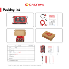 Daly smart bms Li-ion 14S 48V 100A bluetooth BMS Platine 24 65 166