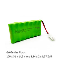 8,4V 2400mAh RC Akku, wiederaufladbarer NI-MH AA Akkupack mit USB Ladekabel und KET 2P Stecker, für ferngesteuertes