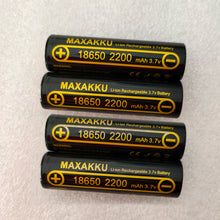 4pcs 3.7V 2200mAh 18650 wahre Kapazität 100% nagelneue wiederaufladbare Lithium-Batterie-Radio-Taschenlampe