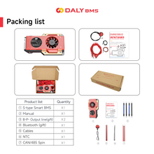 Daly smart bms Lifepo 4S 12V 250A FAN  bluetooth BMS board  52 130 257