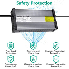 58.4V 15A LiFePO4 Ladegerät Automatisches Intelligentes Batterieladegerät Entwickelt für 48V (51.2V)