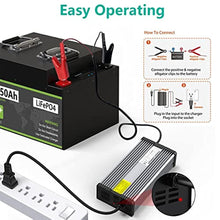 58.4V 15A LiFePO4 Ladegerät Automatisches Intelligentes Batterieladegerät Entwickelt für 48V (51.2V)