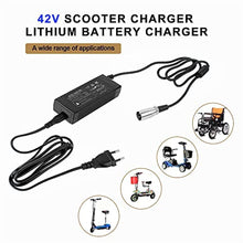 42V 2A E-bike Charger, Lithium Charger Power Supply for Battery 36V 10AH,with 3Pin Connector