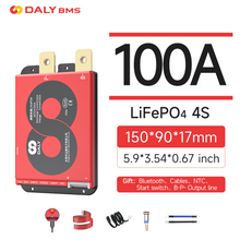 Daly BMS LiFePO4 4S 12V 100A separate Lithiumbatterie BMS