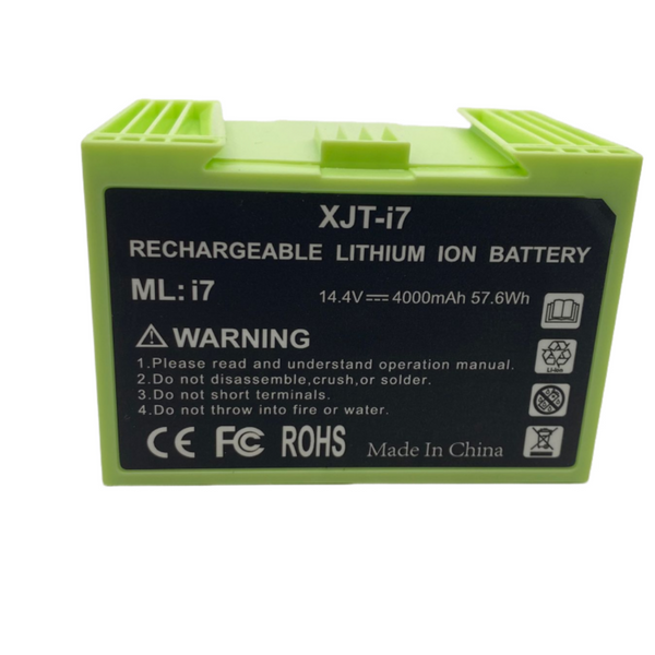 14.4V 4000mah Ersatzakku Ersatz für iRobot Roomba i7/i7+ Roomba e5 Roomba 7150 7550 5150 e5150 e515020 e5152 e5154