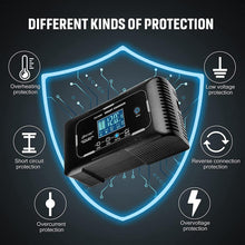 Lifepo4 15A 12/24V Blei-Säure (AGM/Gel/SLA)/Lithium-Lron-Erhaltungsladegerät, Impulsreparatur-Autobatterieladegerät